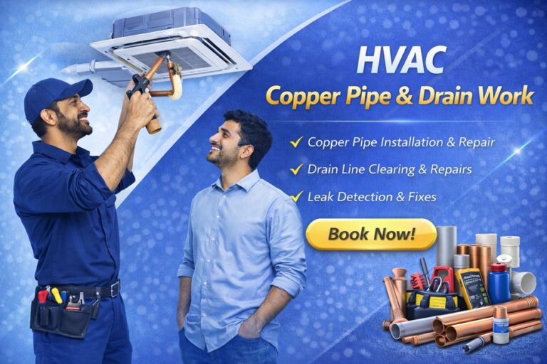 HVAC Copper Pipe & Drain Work in Odisha